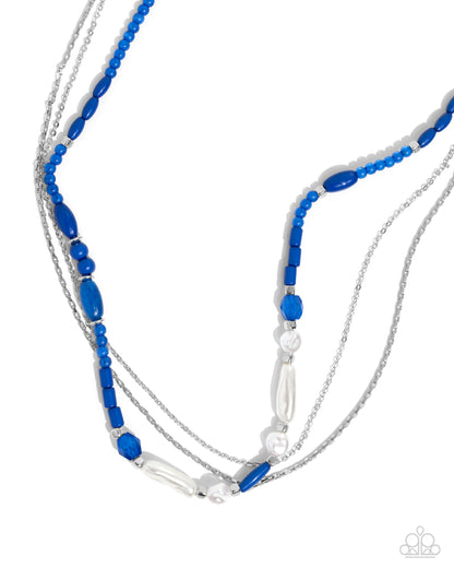 Basic Beading - blue - Paparazzi necklace