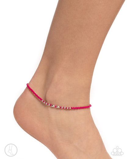 Basic Brightness - pink - Paparazzi anklet