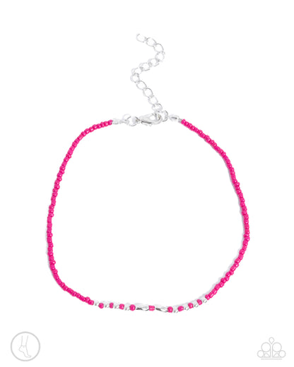 Basic Brightness - pink - Paparazzi anklet