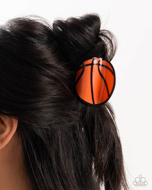 Basketball Babe - orange - Paparazzi hair clip