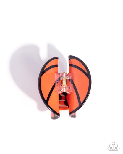 Basketball Babe - orange - Paparazzi hair clip