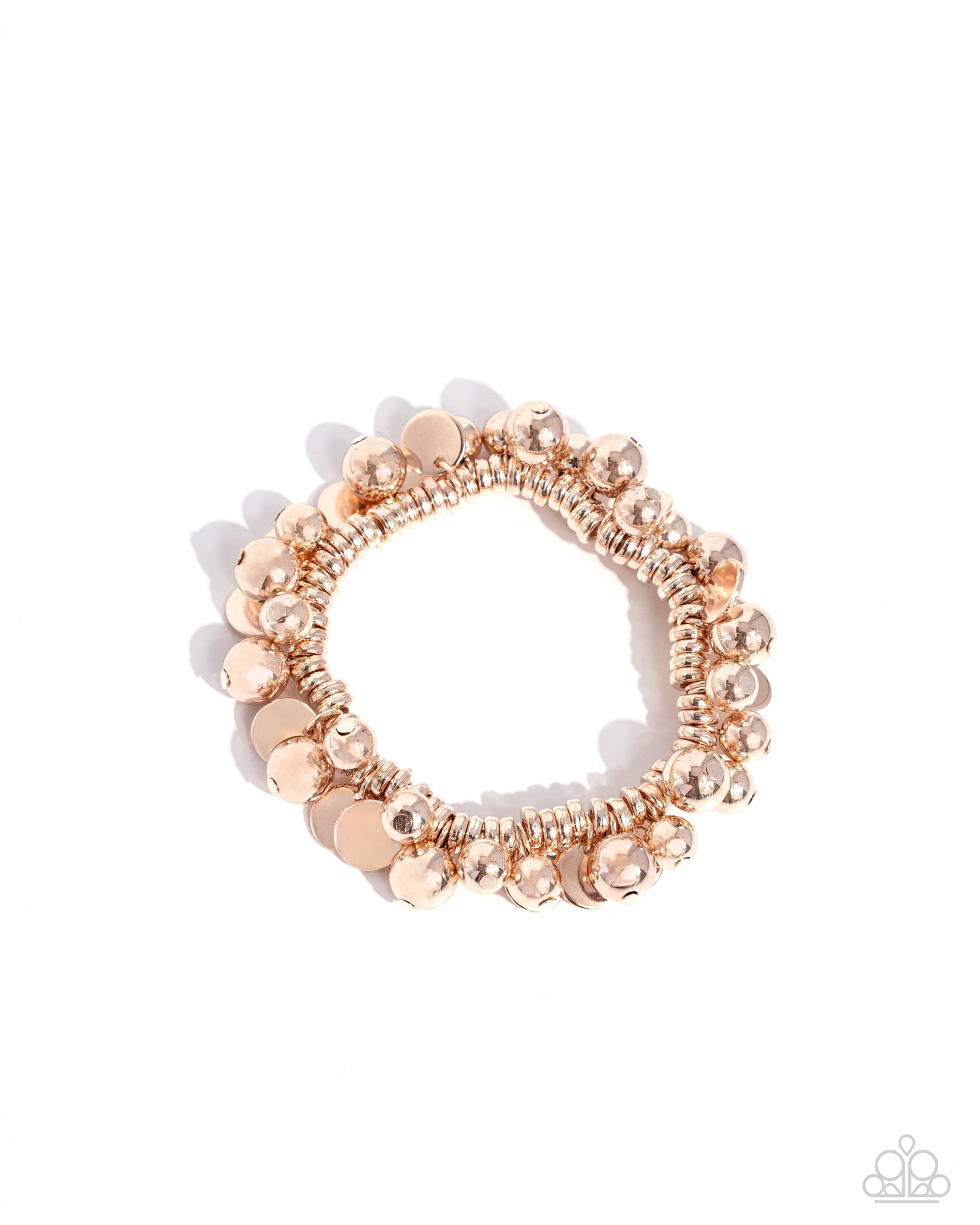 Bauble Beginning - rose gold - Paparazzi bracelet