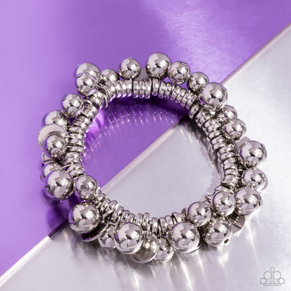 Bauble Beginning - silver - Paparazzi bracelet