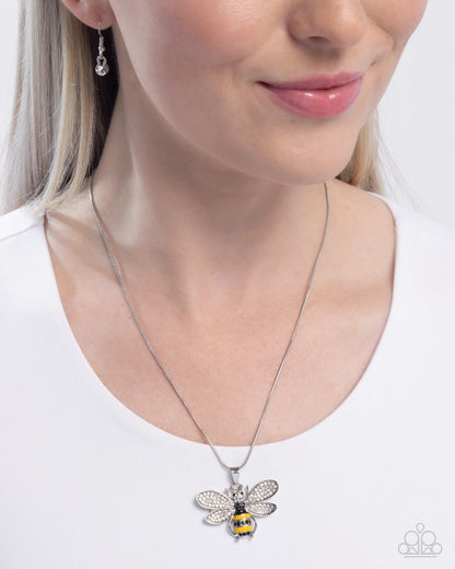 Be Humble Bumblebee - yellow - Paparazzi necklace