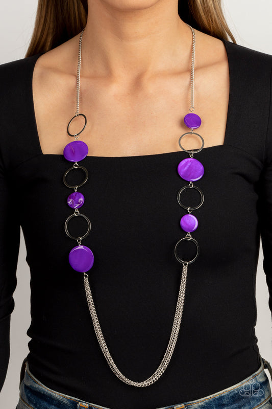 Beach Hub - purple - Paparazzi necklace