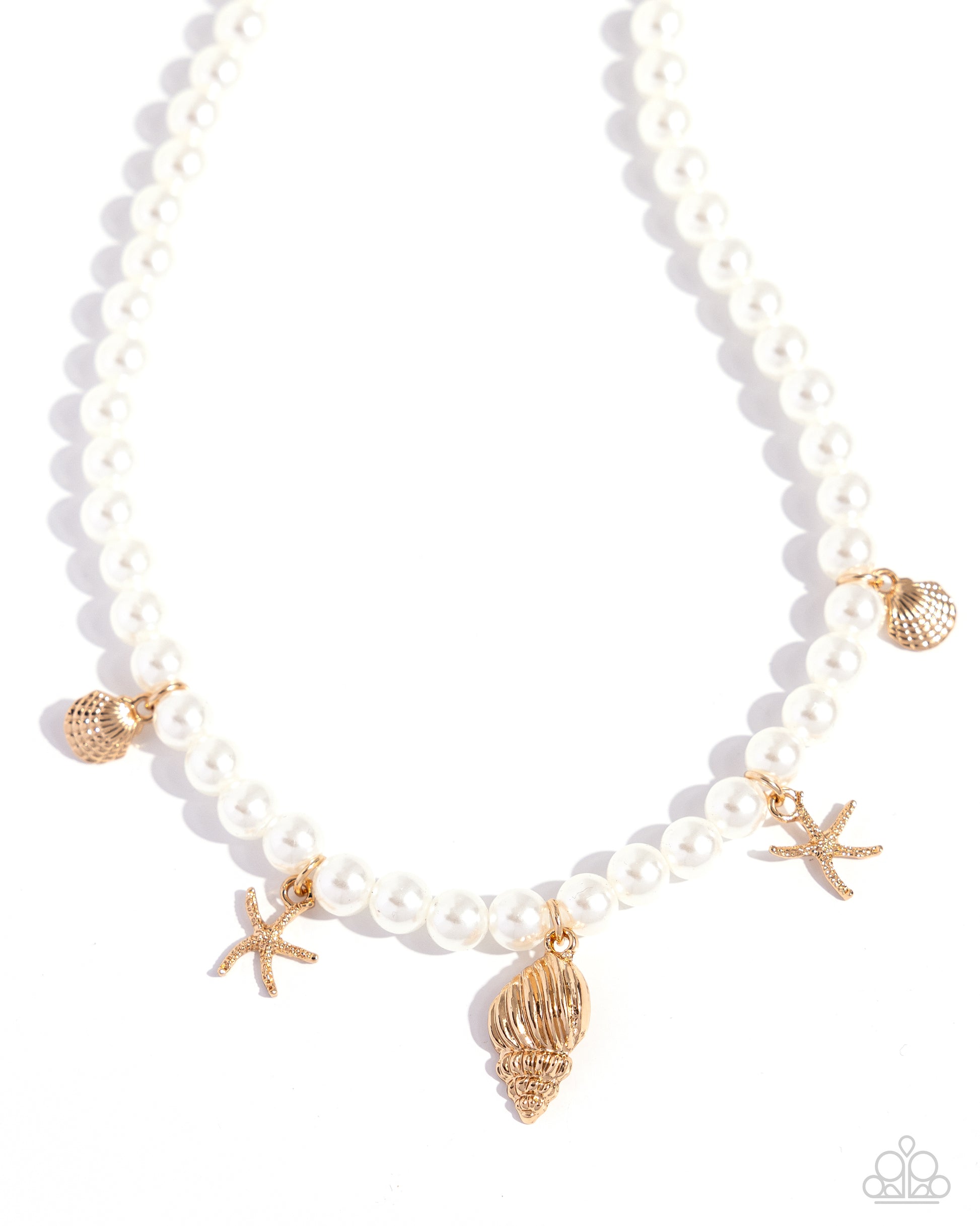Beachcomber Beauty - gold - Paparazzi necklace