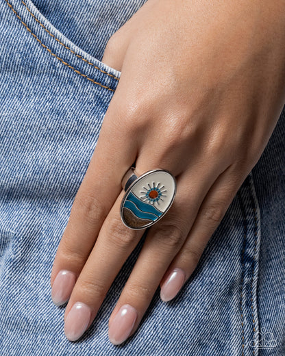Beachside Base - multi - Paparazzi ring