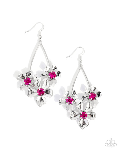 Beachside Bouquet - pink - Paparazzi earrings