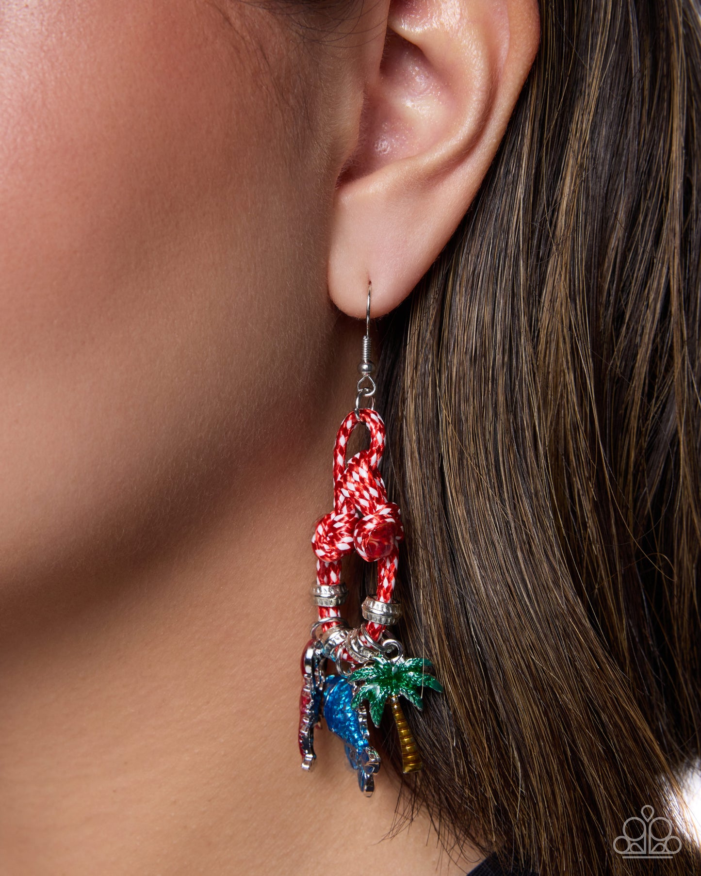Beachside Bravado - red - Paparazzi earrings