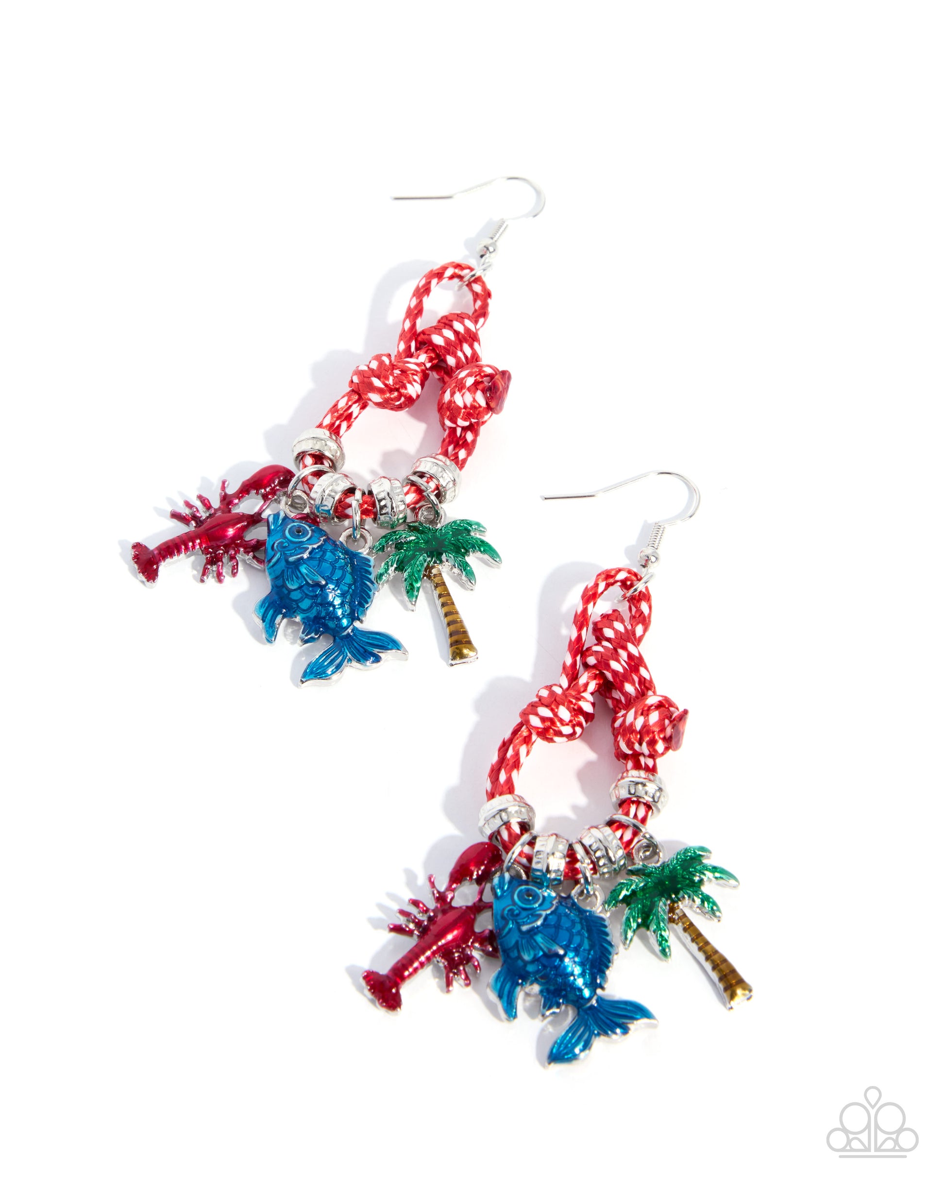 Beachside Bravado - red - Paparazzi earrings