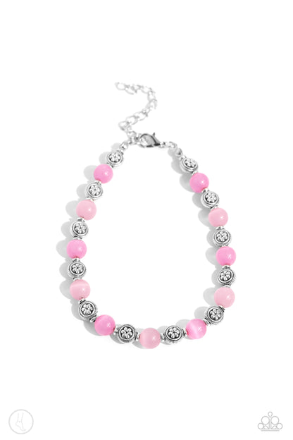 Beachy Bouquet - pink - Paparazzi anklet