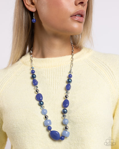 Beaded Blessing - blue - Paparazzi necklace