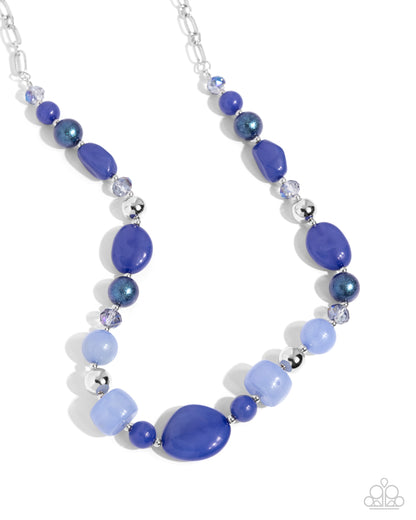 Beaded Blessing - blue - Paparazzi necklace