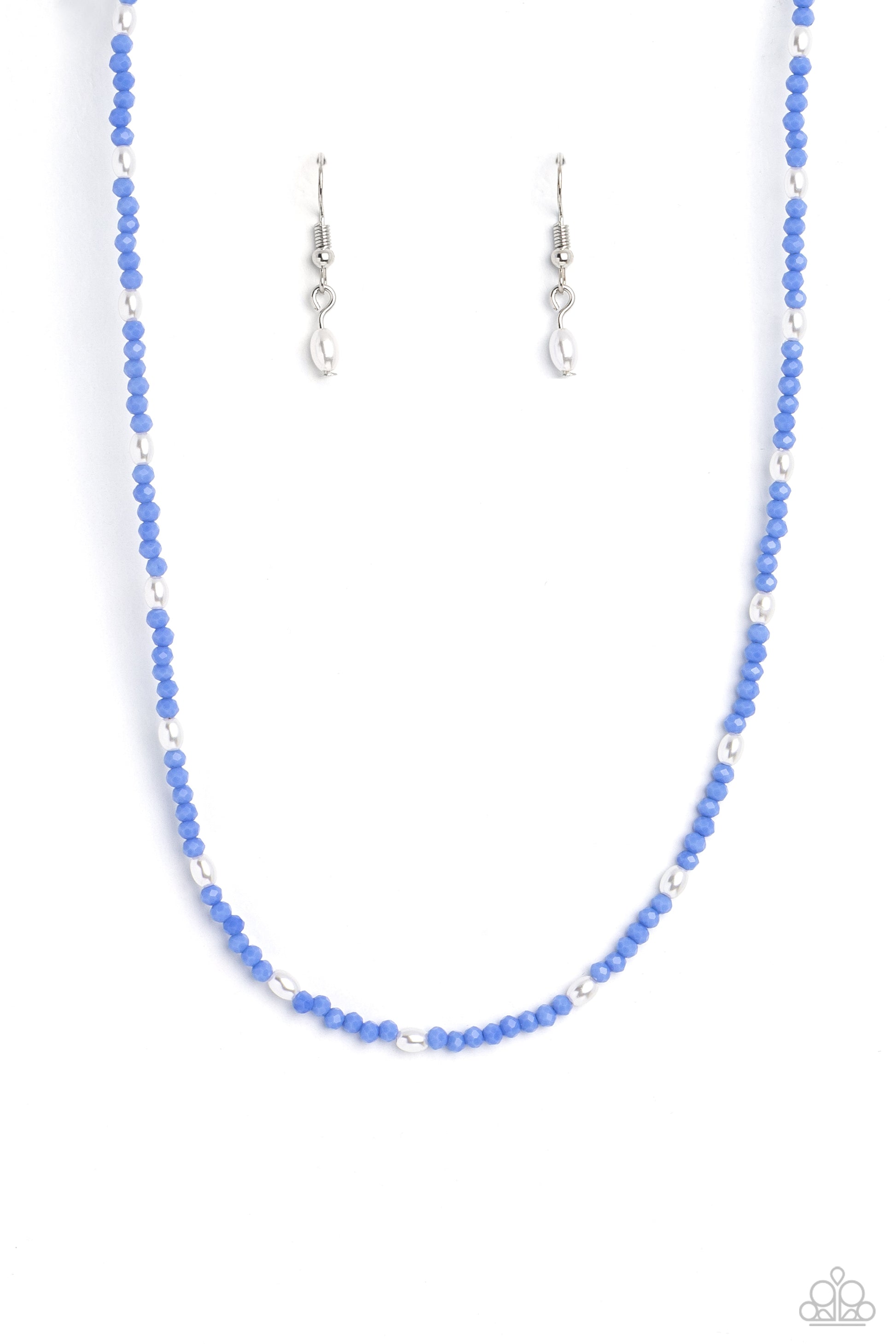 Beaded Blitz - blue - Paparazzi necklace
