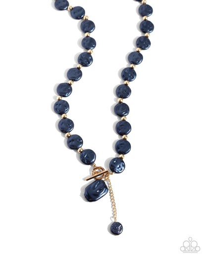 Beaming Baroque - blue - Paparazzi necklace