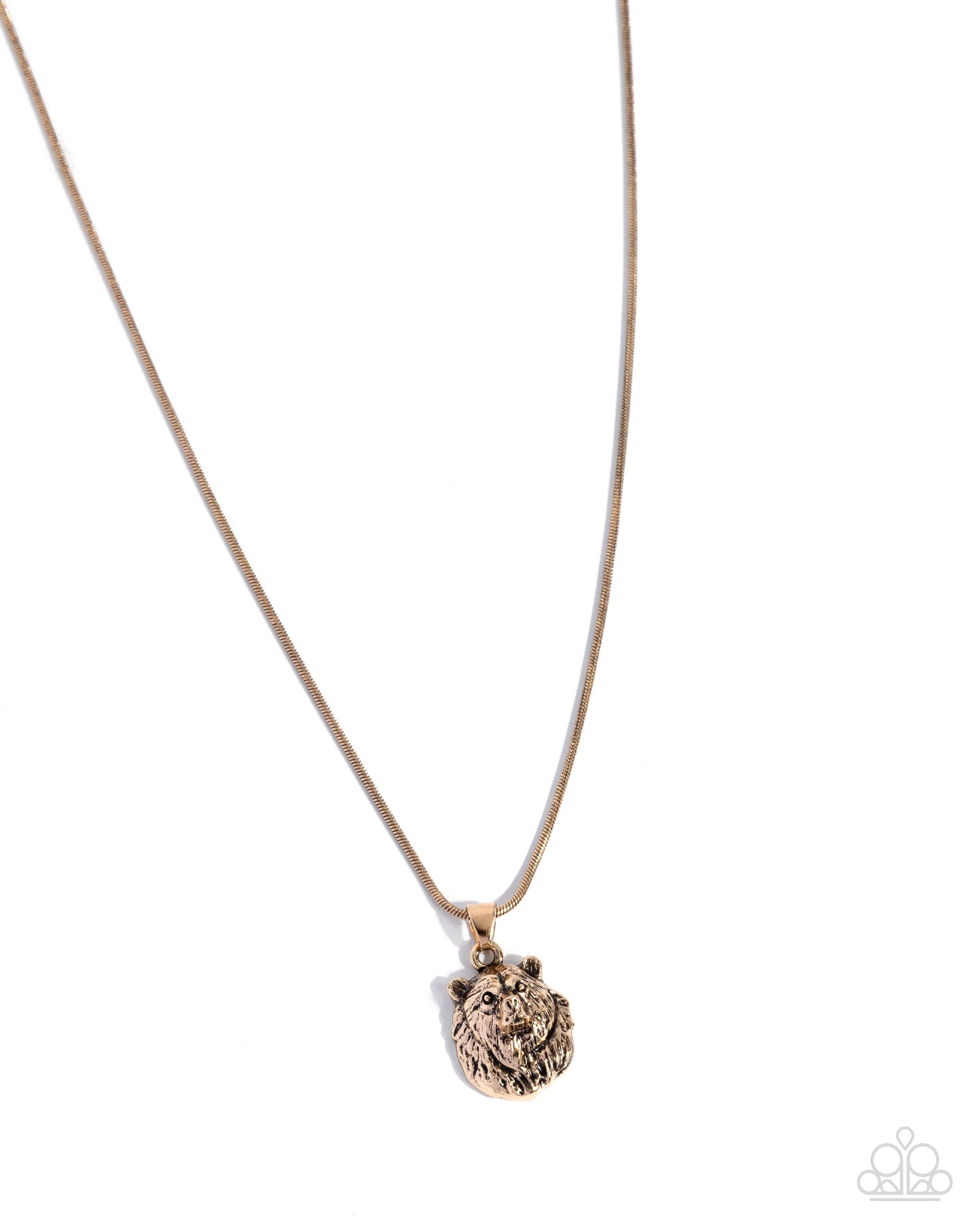 Bear Boundary - gold - Paparazzi MENS necklace