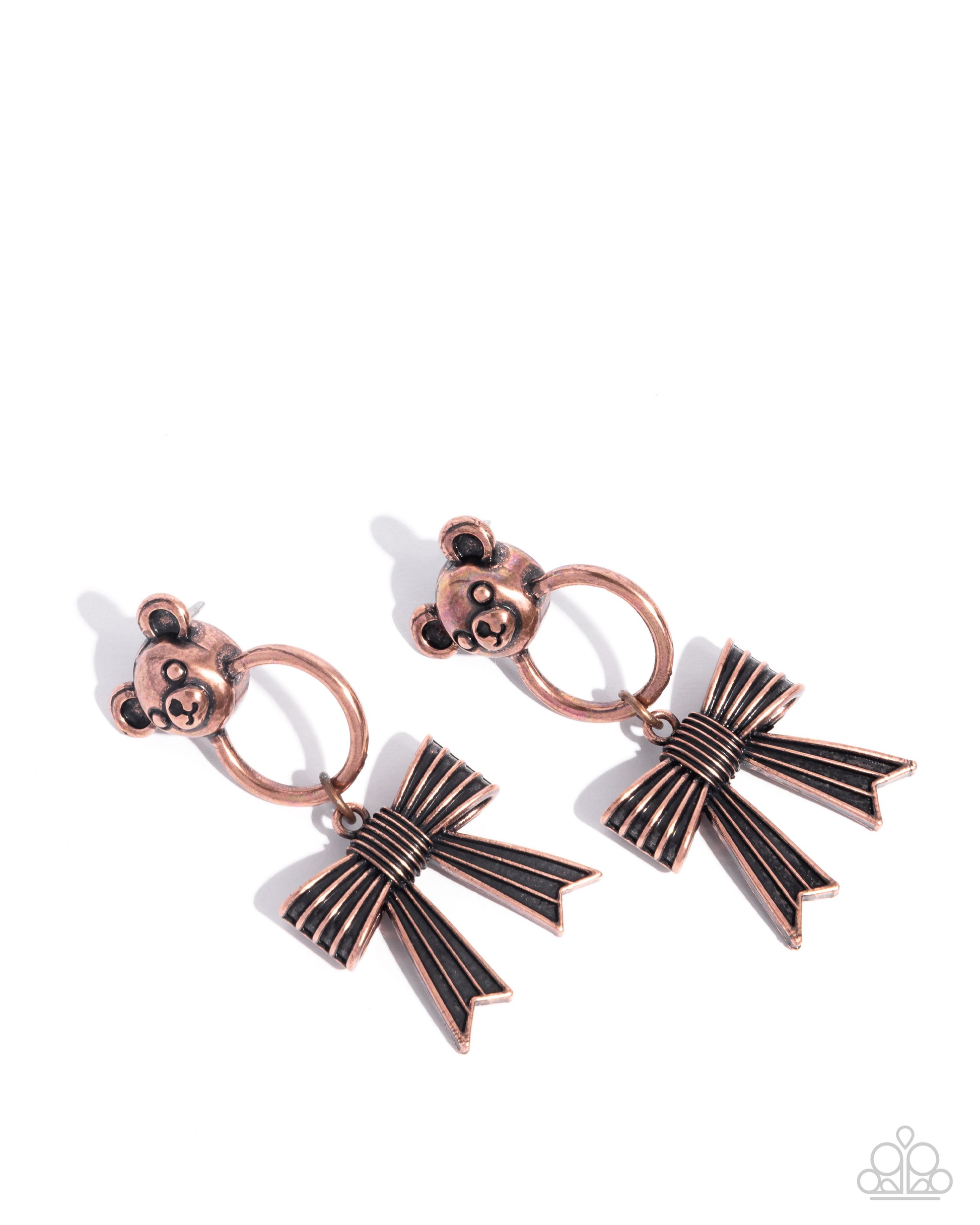 Bear in Mind - copper - Paparazzi earrings