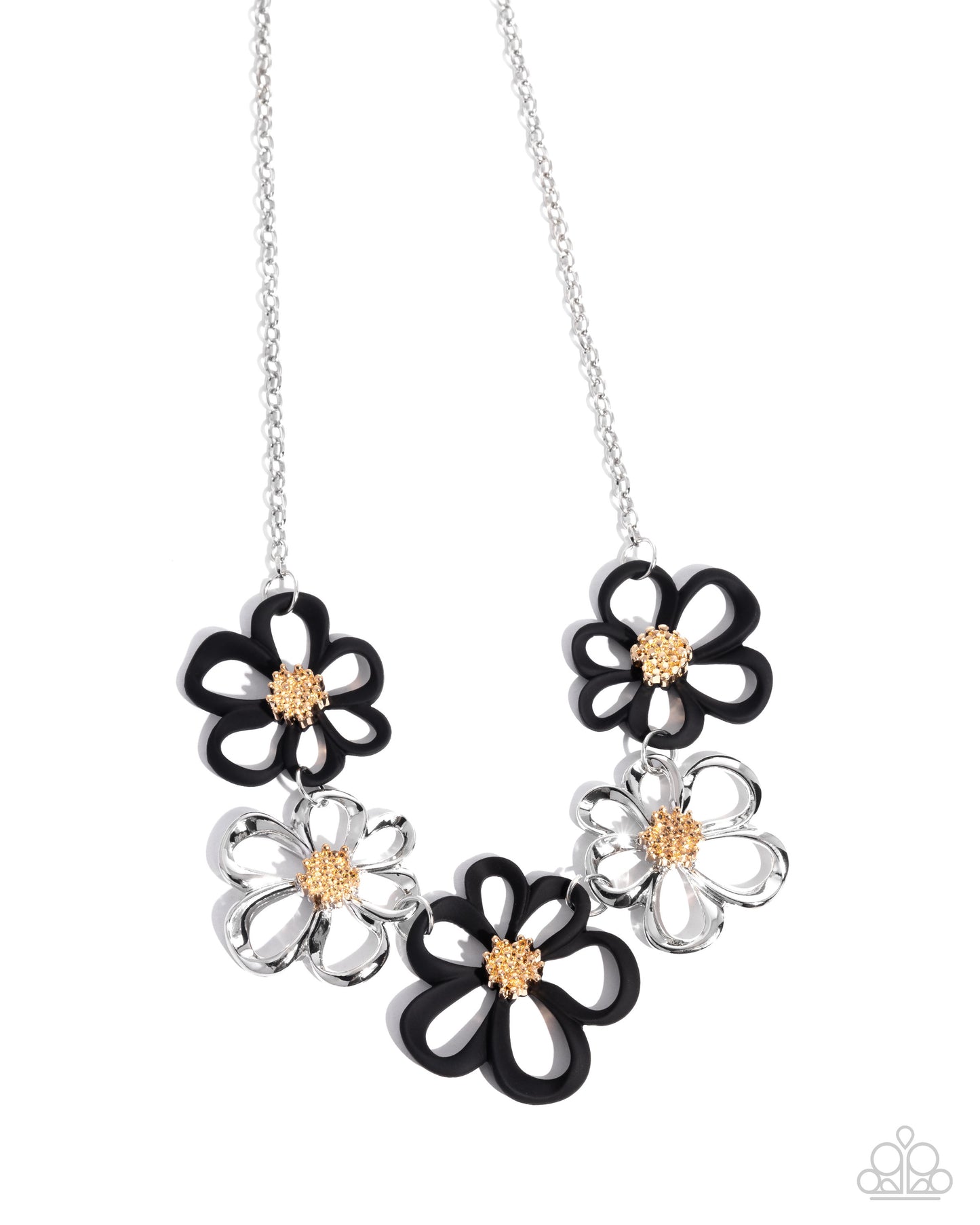 Beau Bouquet-  black - Paparazzi necklace