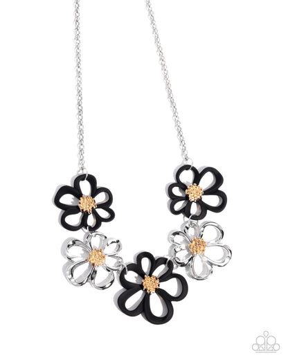 Beau Bouquet-  black - Paparazzi necklace