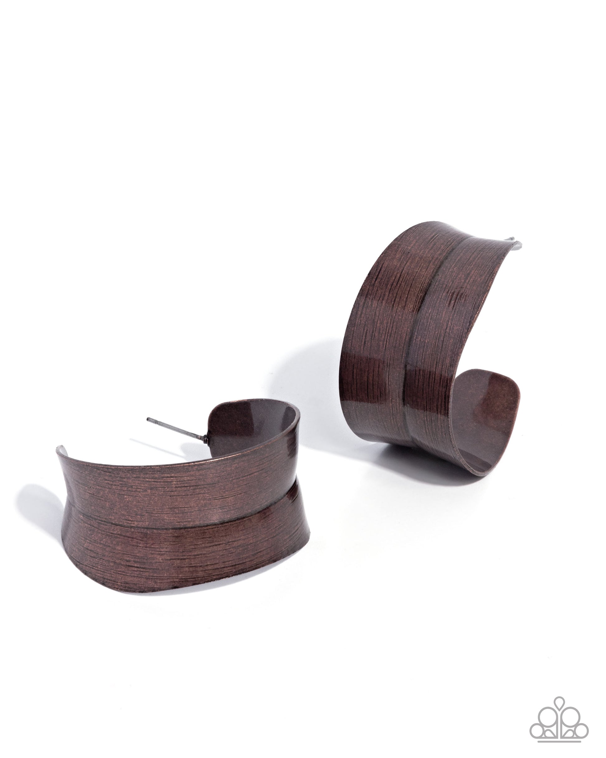 Beautifully Brushed - copper - Paparazzi earrings