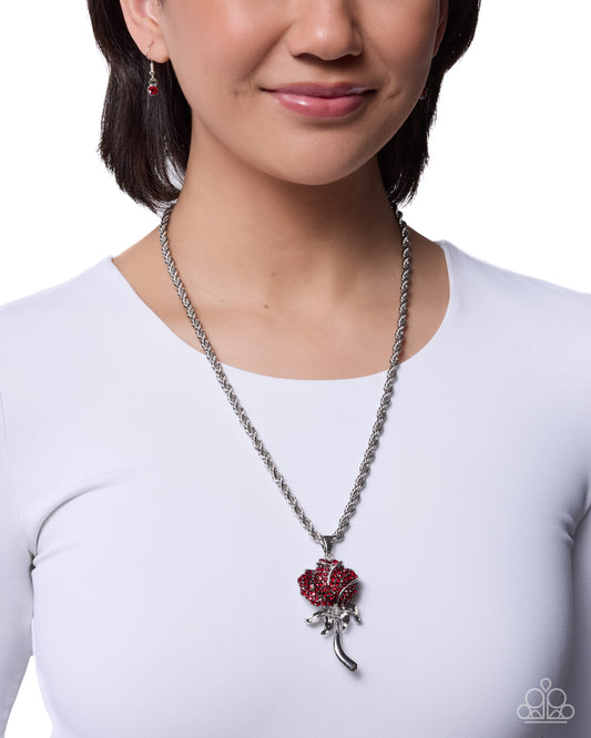 Beauty and the BLING - red - Paparazzi necklace