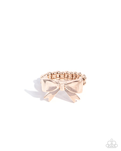 Becoming Brilliant - rose gold - Paparazzi ring