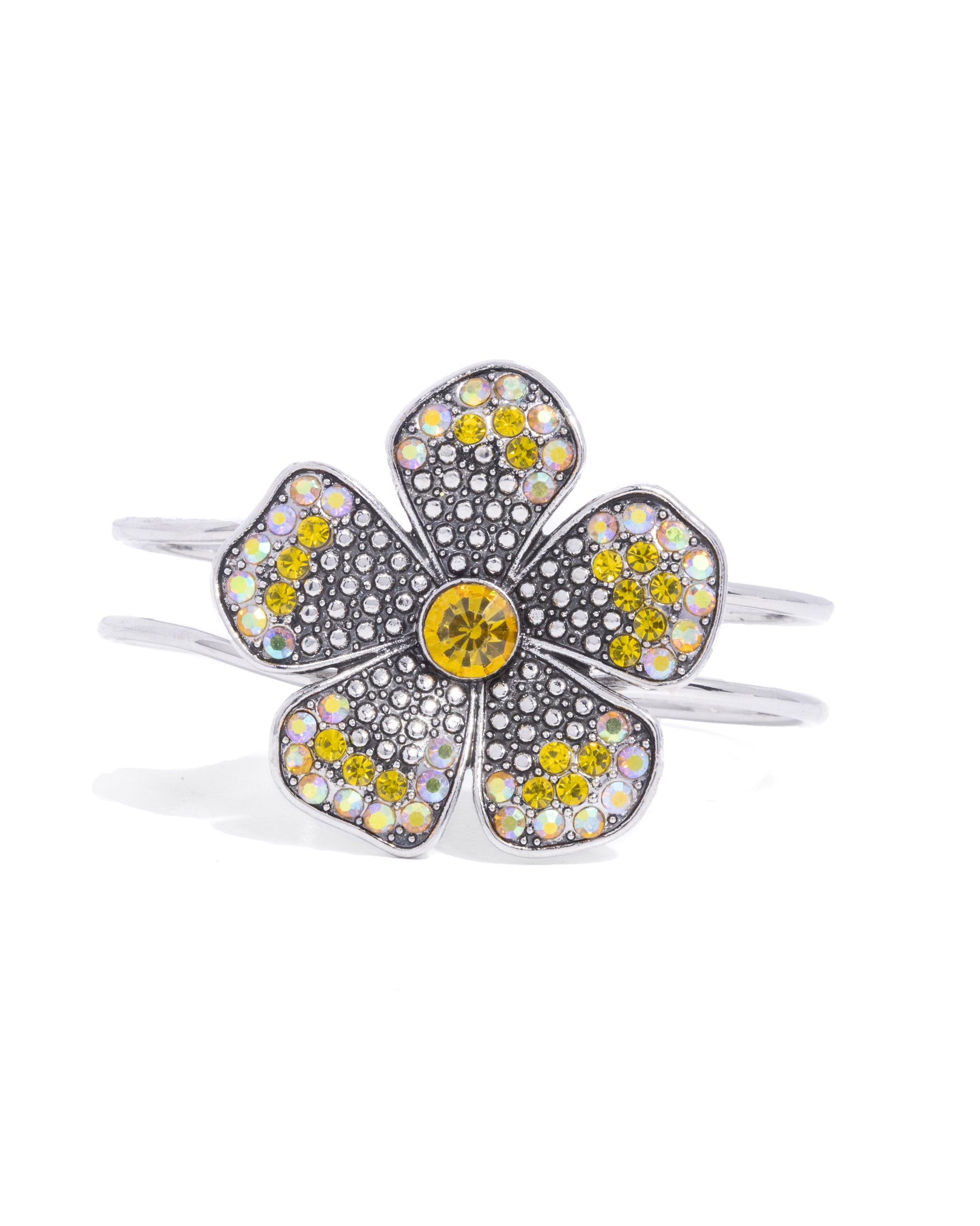 Bedazzled Bloom - yellow - Paparazzi bracelet