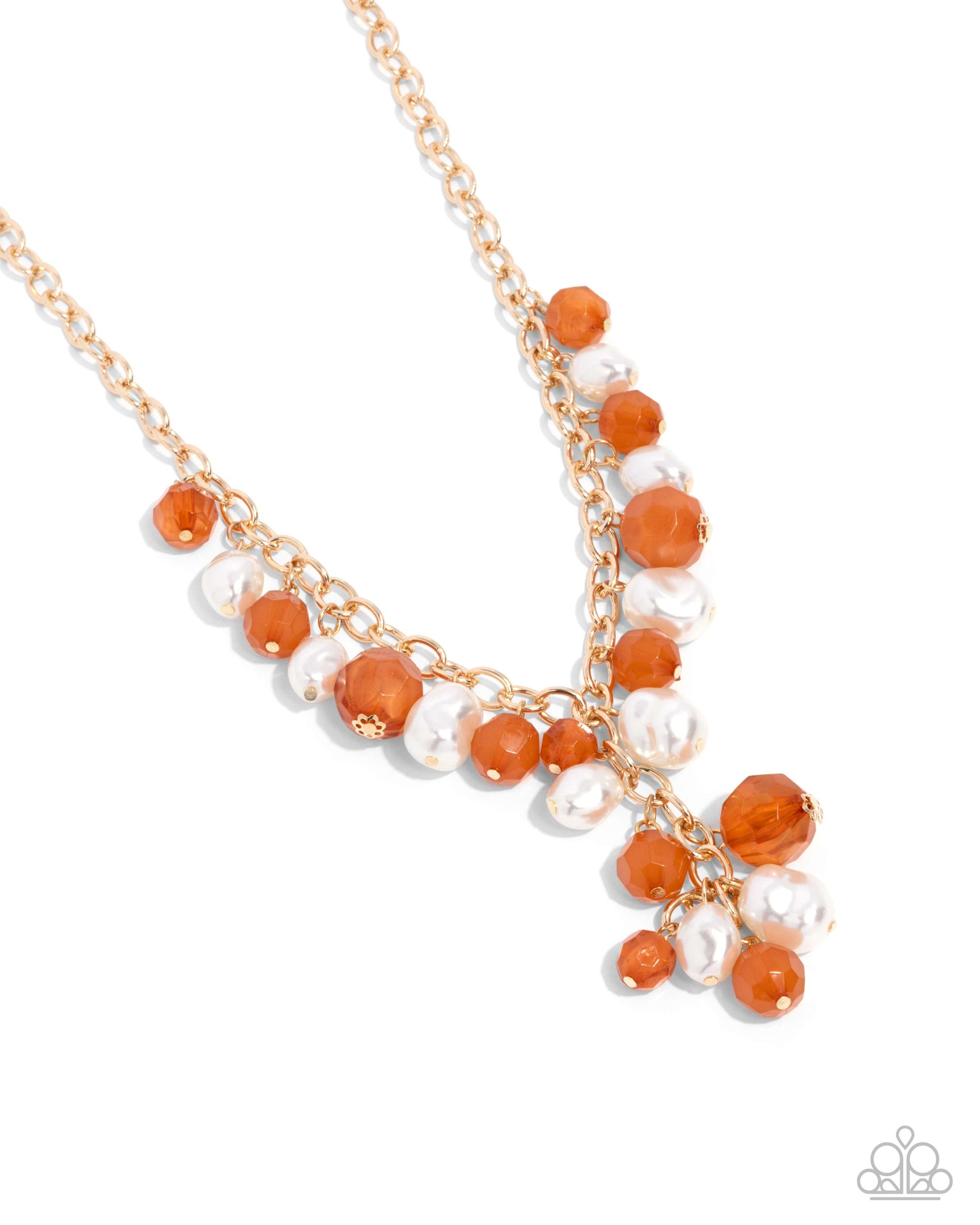 Beehive Barrage - orange - Paparazzi necklace