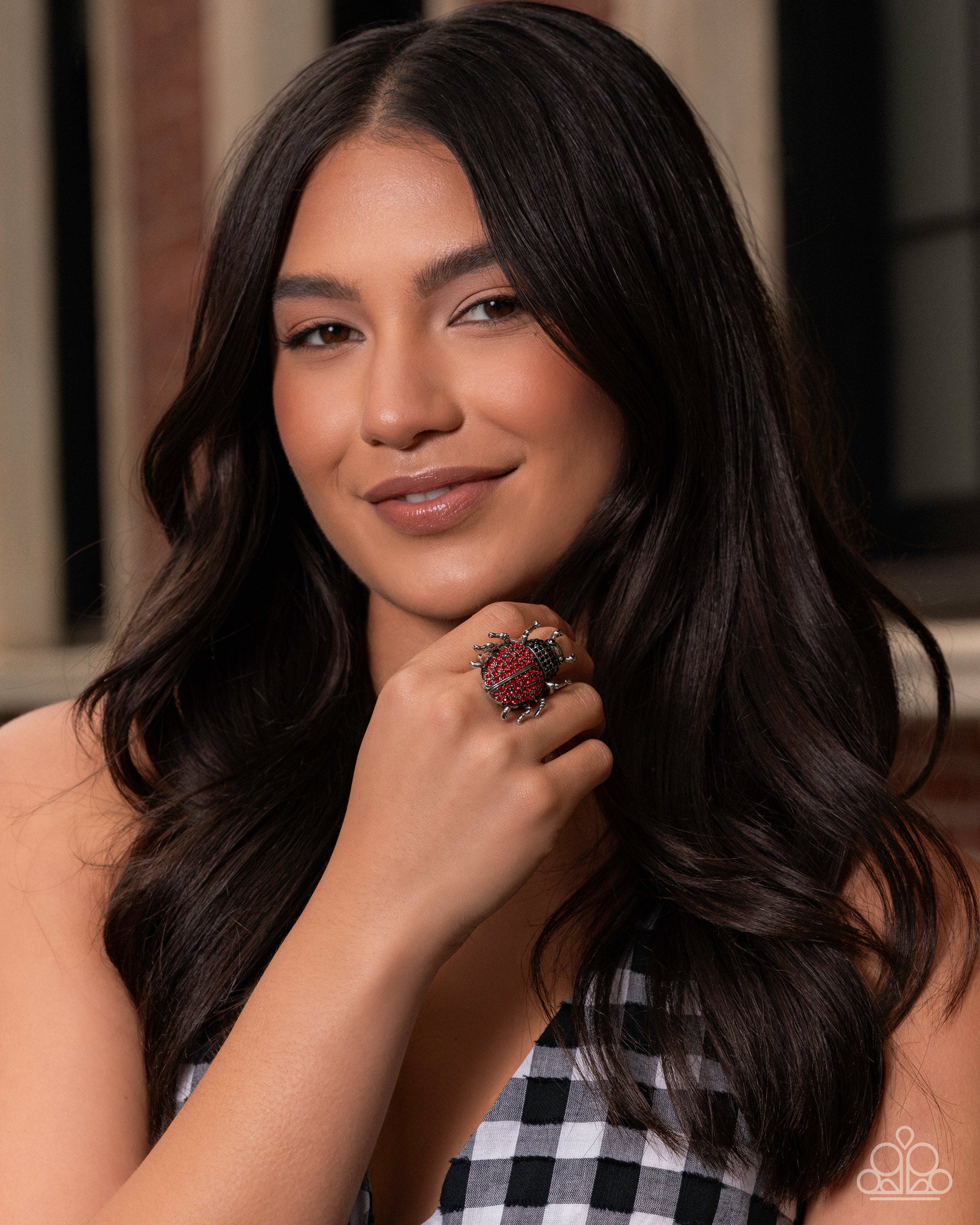 Beetle Bling - red - Paparazzi ring