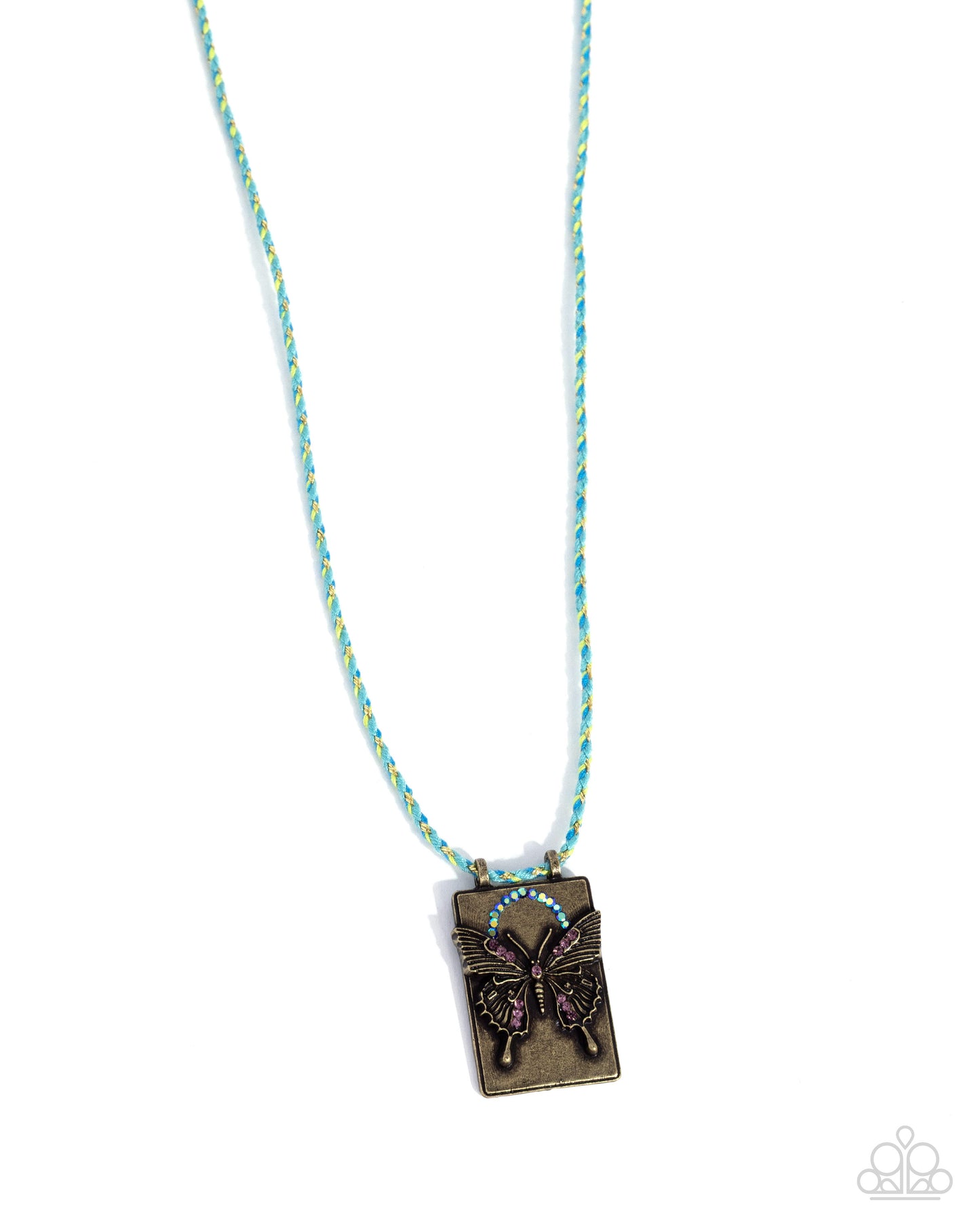 Beguiling Butterfly - brass - Paparazzi necklace