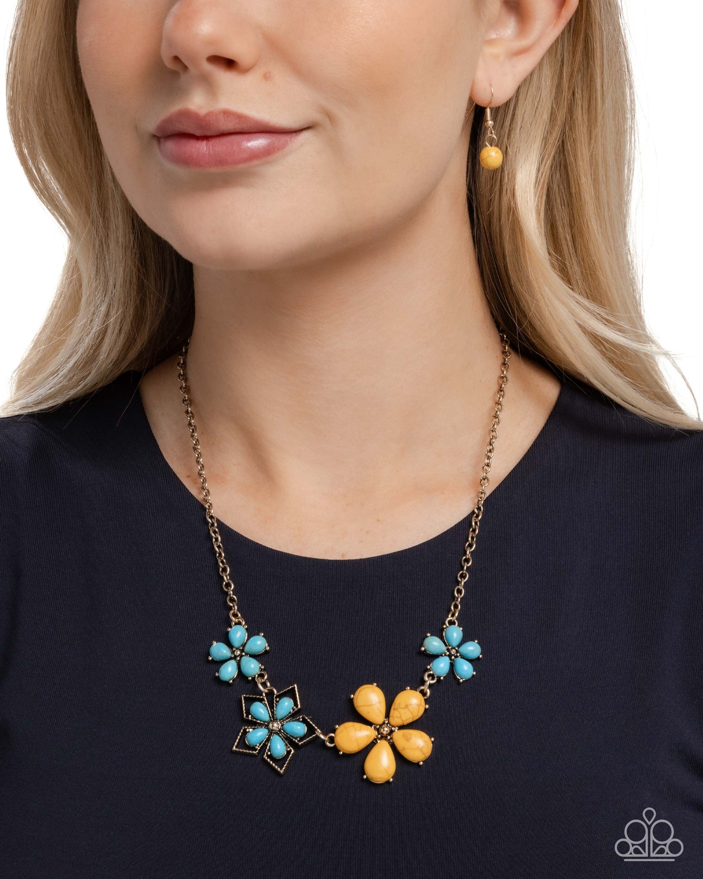 Behold the Bloom - yellow - Paparazzi necklace