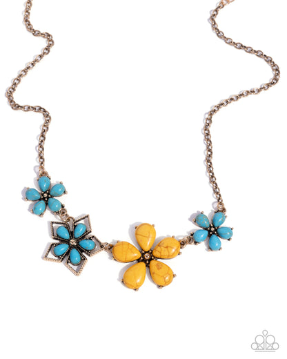 Behold the Bloom - yellow - Paparazzi necklace