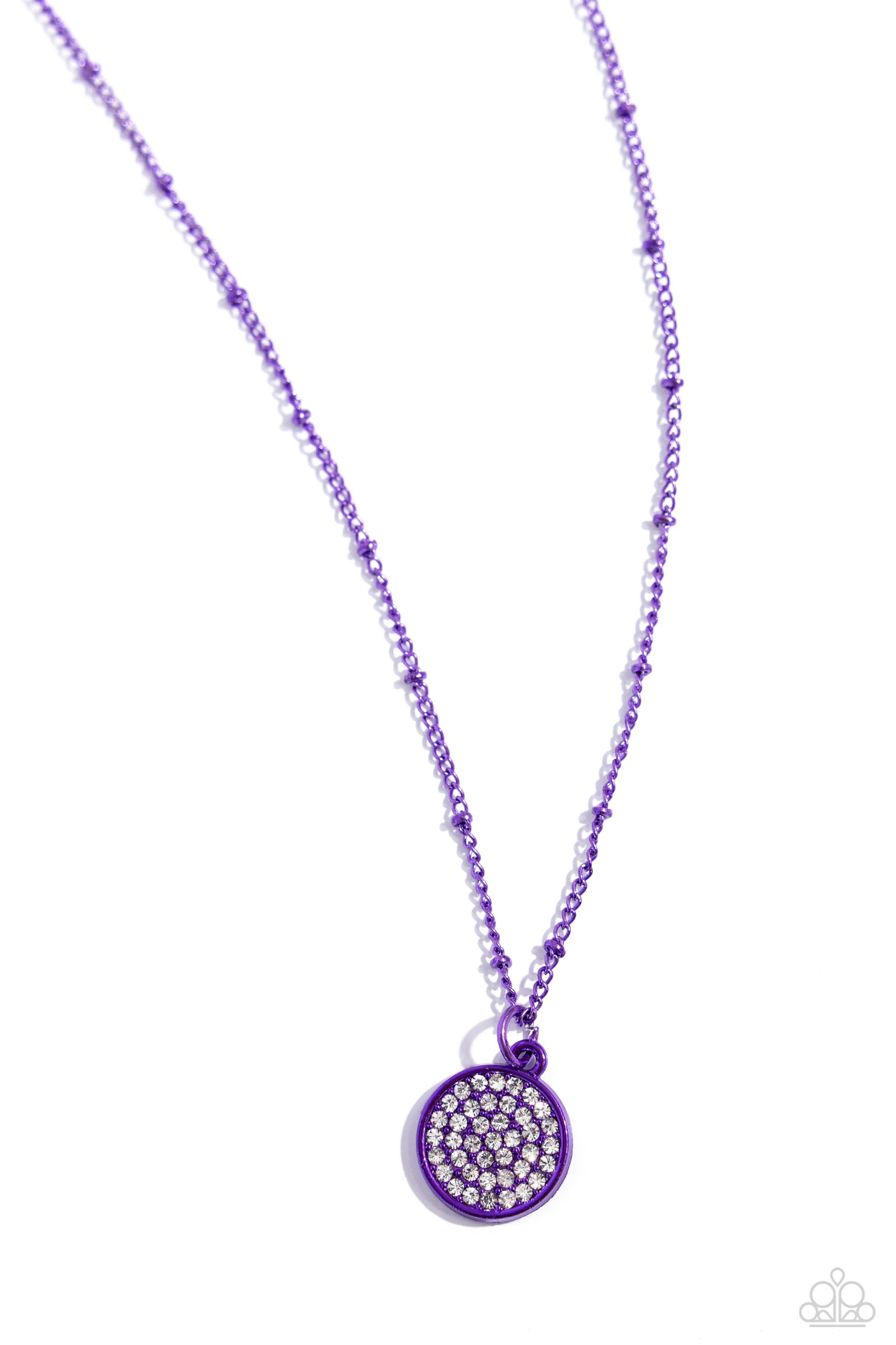 Bejeweled Basic - purple - Paparazzi necklace