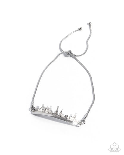 Belle Backdrop - silver - Paparazzi bracelet