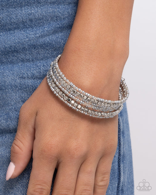 Best Way to Unwind - silver - Paparazzi bracelet