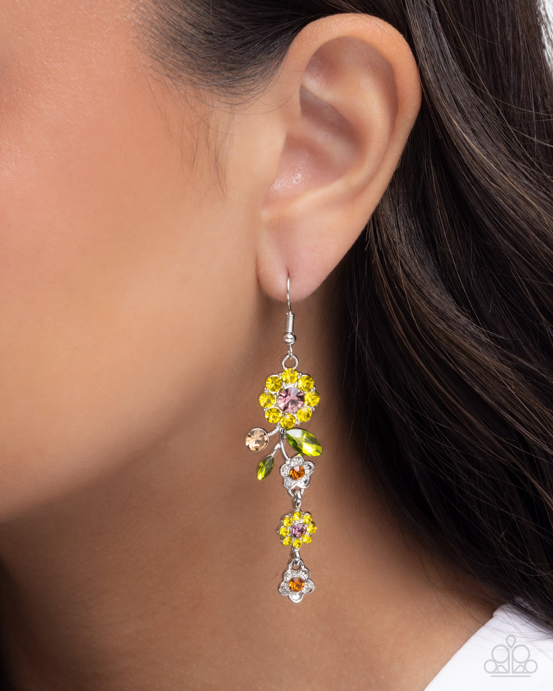Better Bouquet - yellow - Paparazzi earrings