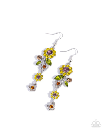 Better Bouquet - yellow - Paparazzi earrings