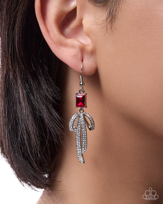 Better Bows - pink - Paparazzi earrings