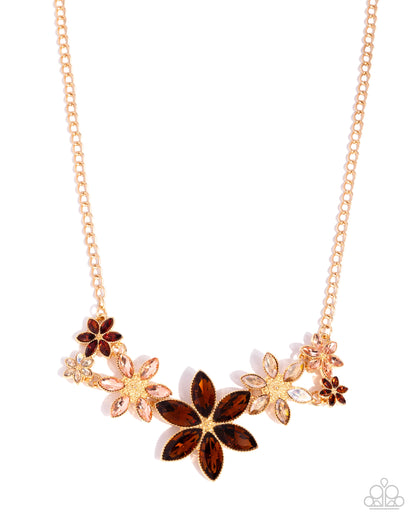 Bewildering Bouquet - brown - Paparazzi necklace