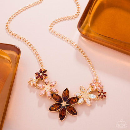 Bewildering Bouquet - brown - Paparazzi necklace