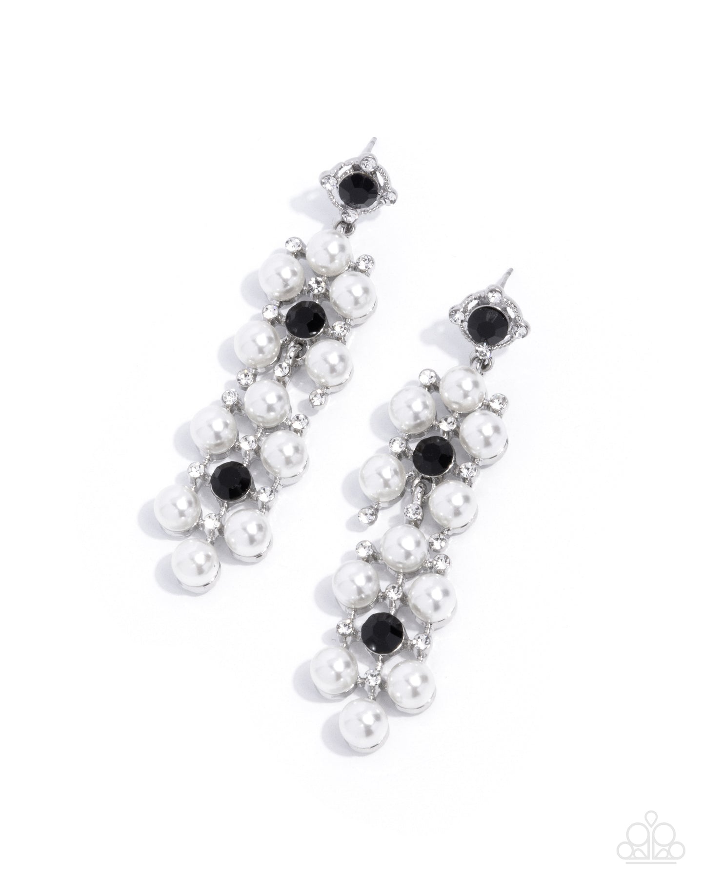 Bewitching Beacon - black - Paparazzi earrings