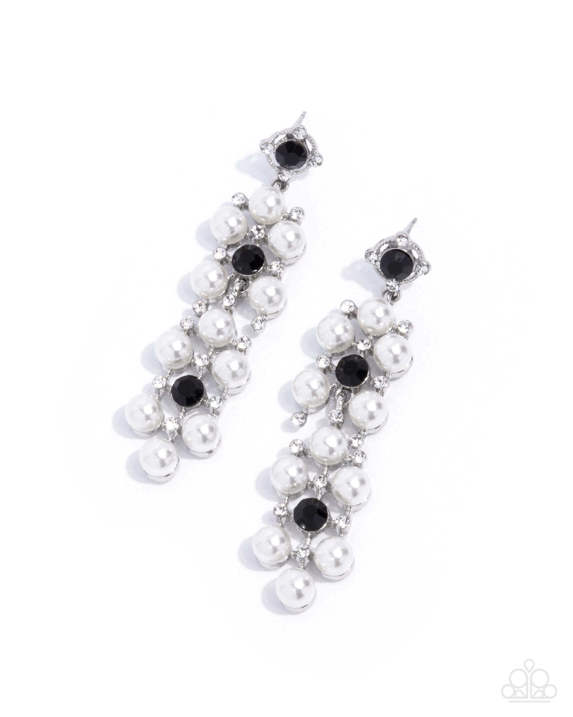 Bewitching Beacon - black - Paparazzi earrings