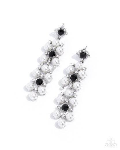 Bewitching Beacon - black - Paparazzi earrings