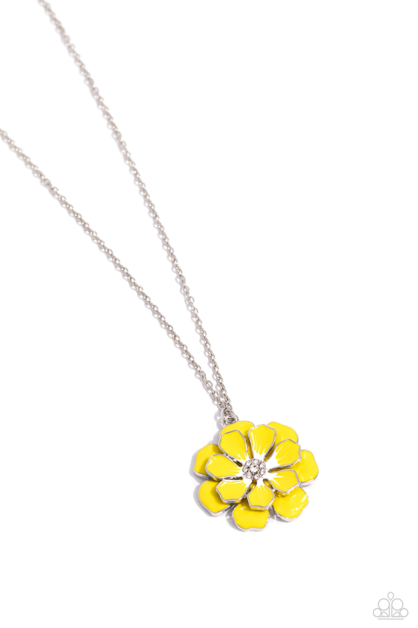 Beyond Blooming - yellow - Paparazzi necklace