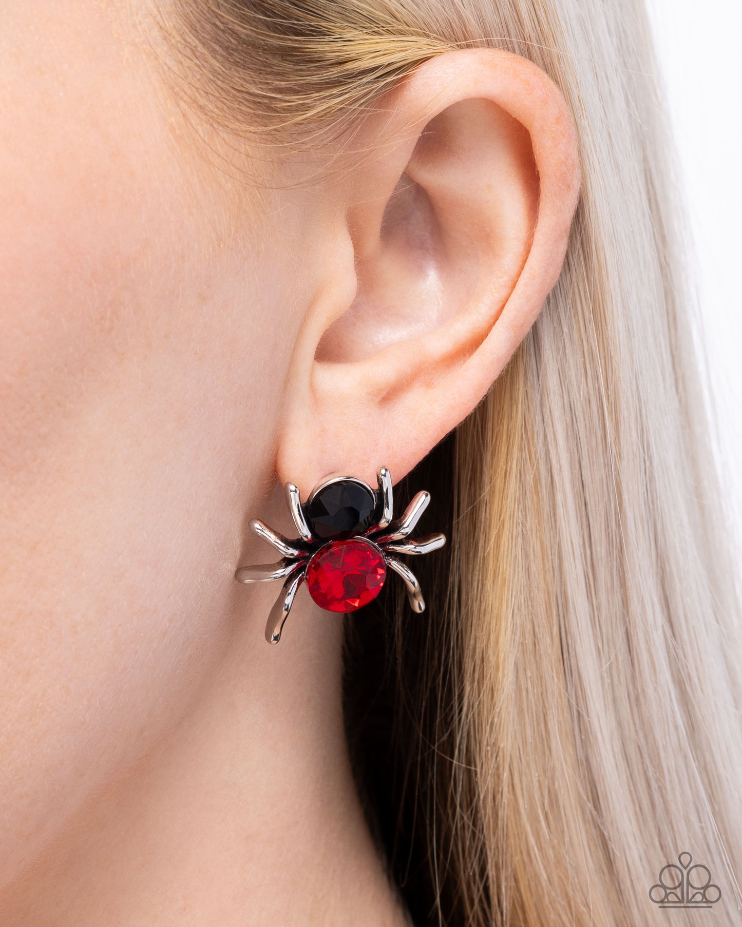 Black Widow - red - Paparazzi earrings