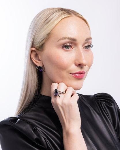 Spider Bite - purple - Paparazzi ring