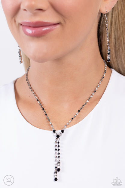 Blinding Balance - black - Paparazzi necklace