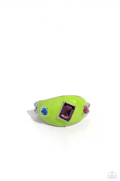 Blinding Behavior - green - Paparazzi ring