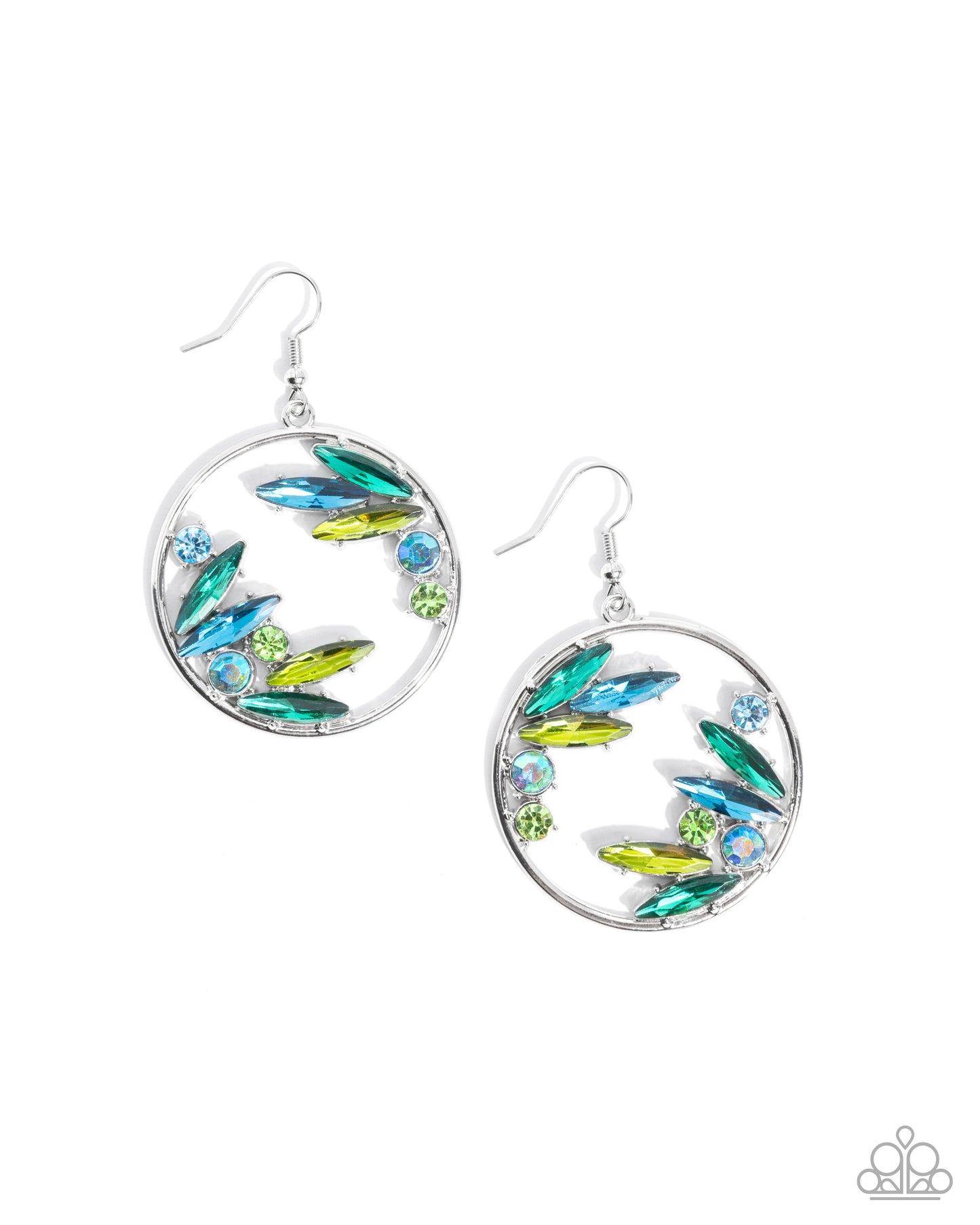 Blingy Boundary - green - Paparazzi earrings