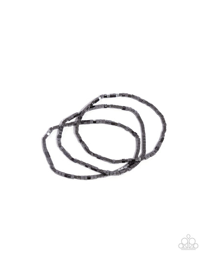Block Bash - black - Paparazzi bracelet